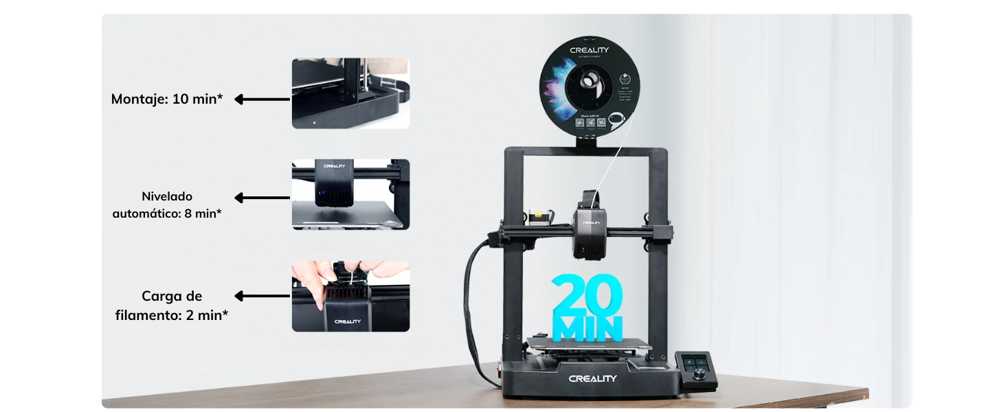 La Creality Ender 3 V3 SE es mucho más que una simple impresora económica; es una herramienta confiable, versátil y tecnológicamente equipada que se convierte en un aliado indispensable para tus proyectos creativos. Representa la opción más segura para principiantes que no quieren renunciar a la calidad y para usuarios que valoran la simplicidad sin comprometer el rendimiento. Su combinación de facilidad de uso, precisión automática y un diseño pensado para durar la convierte en la inversión inteligente para llevar tu experiencia de impresión 3D al siguiente nivel sin complicaciones.